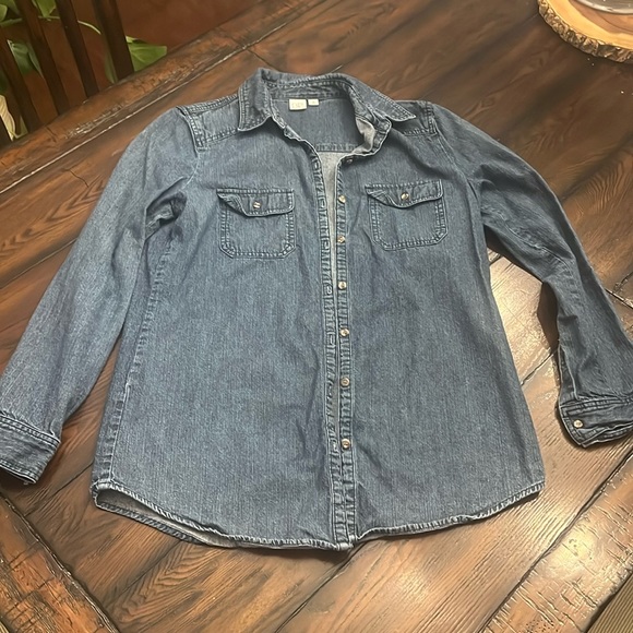 💙 BP Denim Chambray Button Down Size Small - Picture 1 of 4